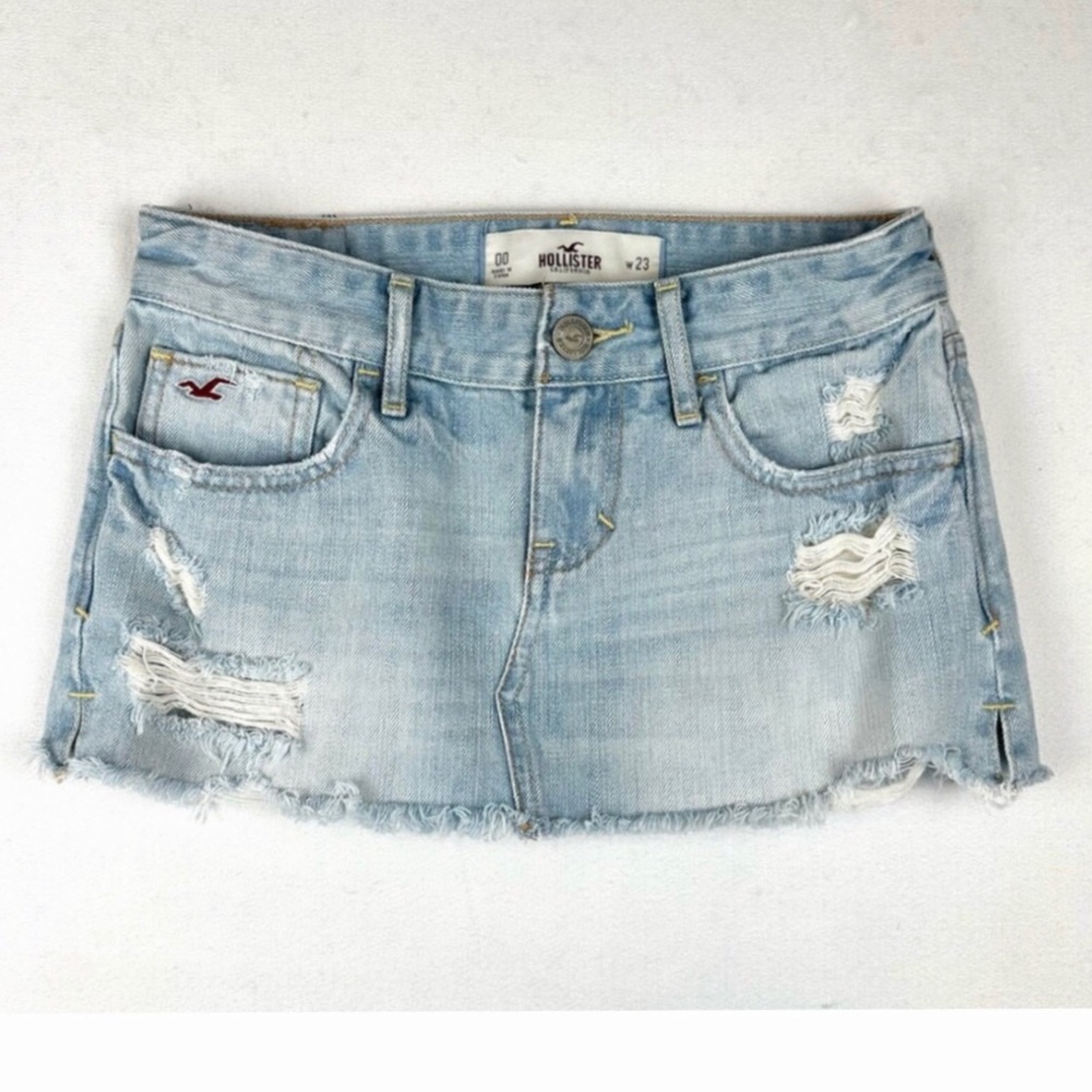 Hollister - Low Rise Denim Skirt